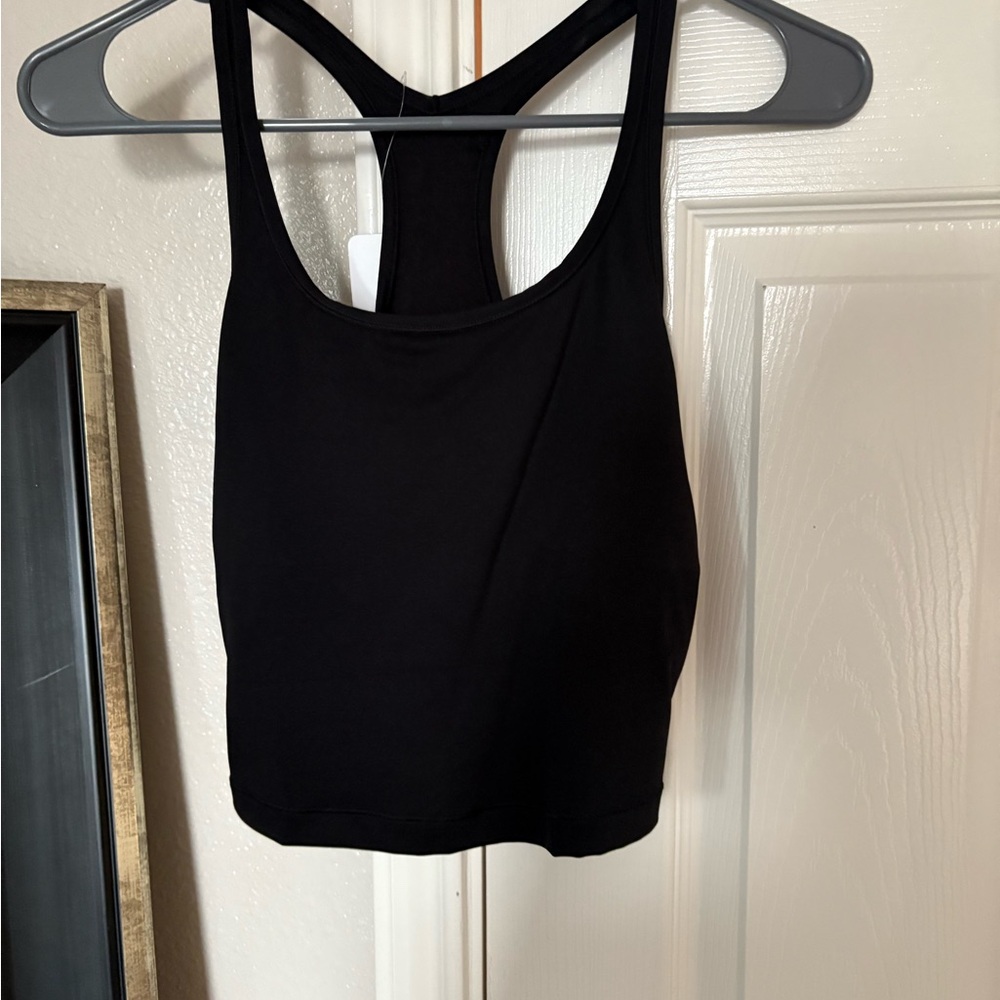 CRZ YOGA Black Racerback Tank Top
